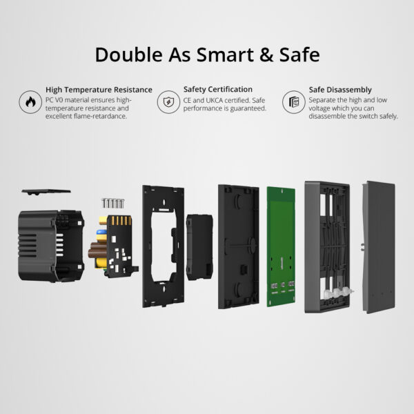 Sonoff M5 UK 1C ( 1 Button ) WiFi Smart Wall Mechanical Switch - Image 11