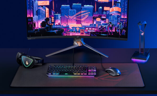 ASUS Gaming Mousepad XXL Water/Oil/Dust Resistant ROG SCABBARD II 400x900 Black - Image 7