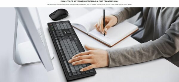 Genius Keyboard-Mouse Set Wireless Dual Colour KM-8200 English - Image 6