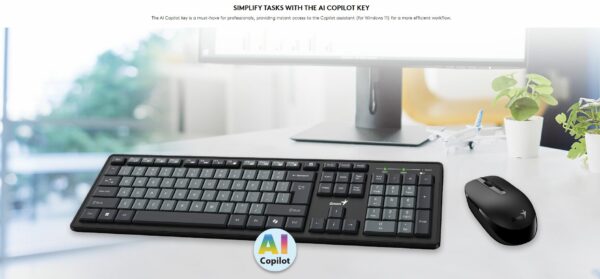 Genius Keyboard-Mouse Set Wireless Dual Colour KM-8200 English - Image 5