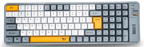 Alcatroz Keyboard Wireless 2.4G+BT Tetriz Air 3 Summer White