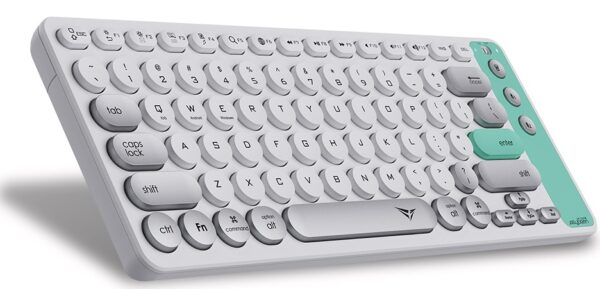 Alcatroz Keyboard Wireless 2.4G+BT Jellybean AirDock 2 Winter White - Image 2