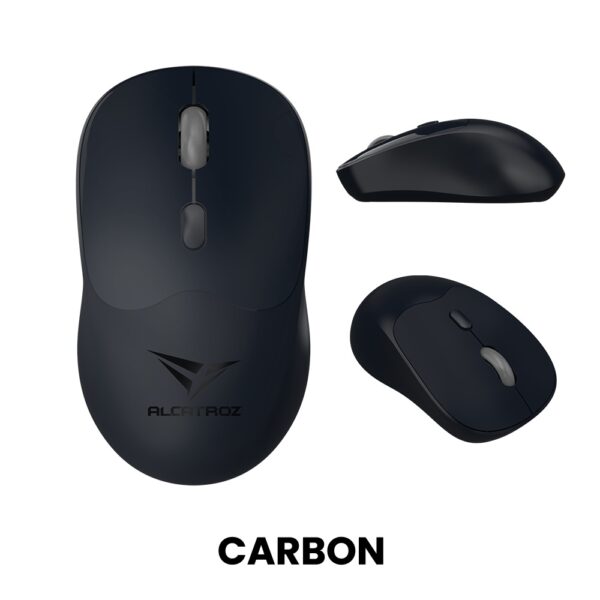 Alcatroz Mouse Wireless & BT Recharg Silent AIRMOUSE DUO 6 Black (2025) - Image 2