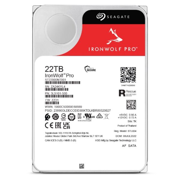 Seagate Ironwolf PRO 22TB HDD SATA 3.5'' NAS - Image 2