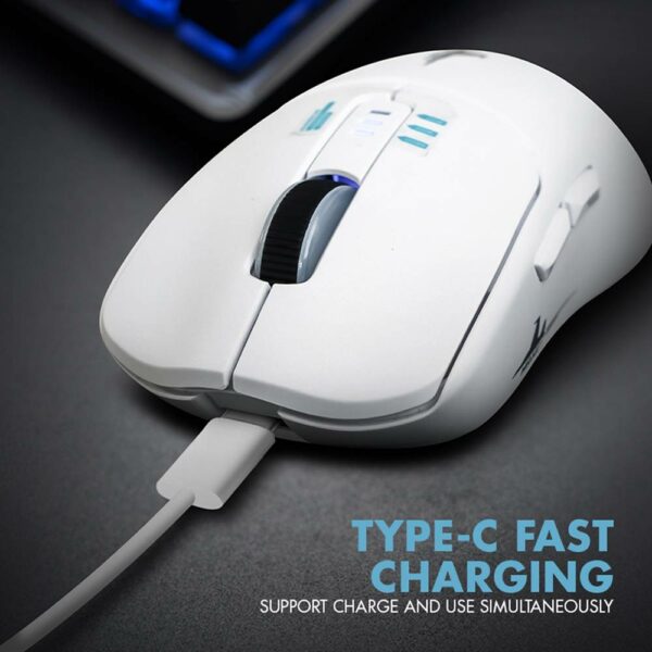 Armaggeddon Gaming Mouse Wired+2.4G+BT Recharge 5B MIRAGE-V Black - Image 4