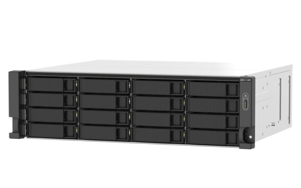 QNAP NAS 16-Bay Rackmount AMD Ryzen Quad-Core, 16GB RAM, Redundant PSU, Dual PCIe Slots & Dual 2.5GbE Ports TS-1673AU-RP-16G - Image 3