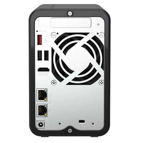 QNAP NAS 2-Bay Tower Intel Quad-Core, 8GB RAM, PCIe Slot, Dual 2.5GbE, HDMI 2.1 & SSD Caching TS-264 - Image 4