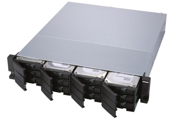 QNAP 12-Bay Rackmount JBOD Storage Enclosure with Redundant PSU TL-R1200S-RP - Image 4