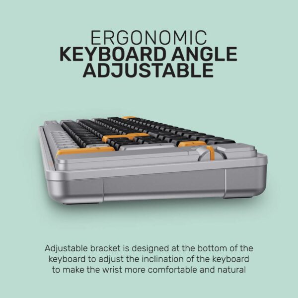 Alcatroz Keyboard Wireless 2.4G+BT Tetriz Air 3 Autumn Black - Image 4