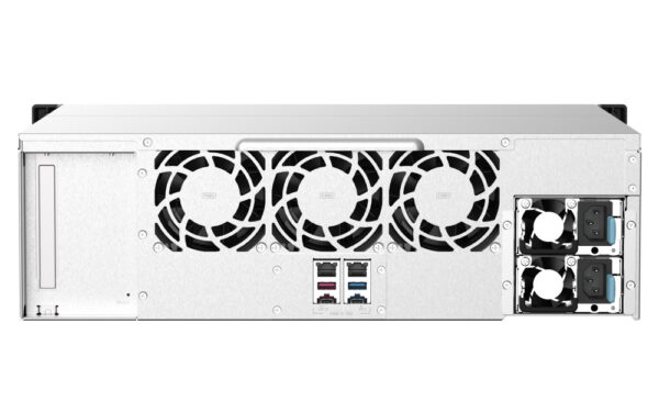 QNAP NAS 16-Bay Rackmount AMD Ryzen Quad-Core, 16GB RAM, Redundant PSU, Dual PCIe Slots & Dual 2.5GbE Ports TS-1673AU-RP-16G - Image 4