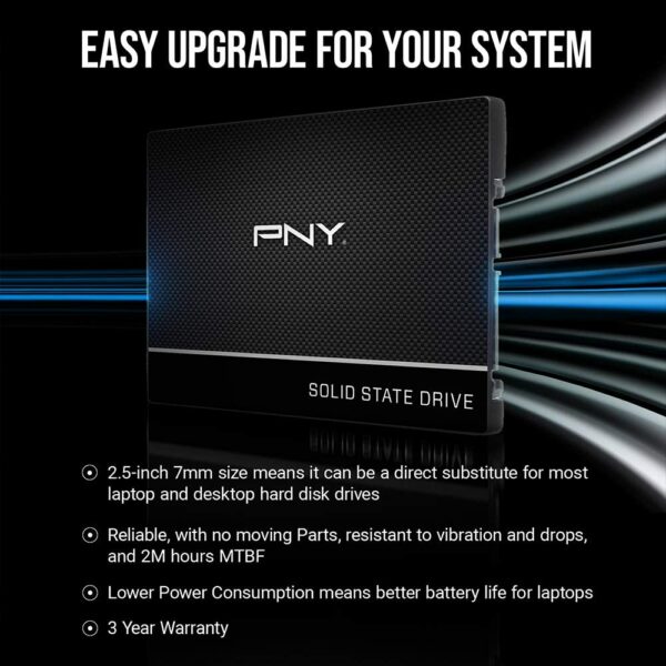 PNY SSD SATA III 2TB CS900 - Image 3