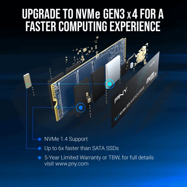 PNY SSD M.2 NVMe PCIe Gen3 500GB CS2230 - Image 7