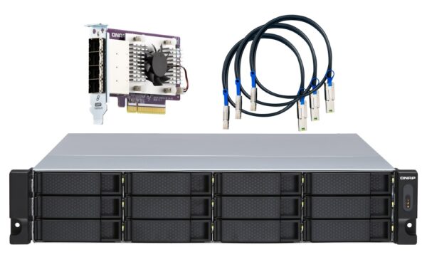 QNAP 12-Bay Rackmount JBOD Storage Enclosure with Redundant PSU TL-R1200S-RP - Image 8