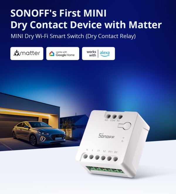 Sonoff WiFi Smart Switch MINI-D Dry Contact - Image 2