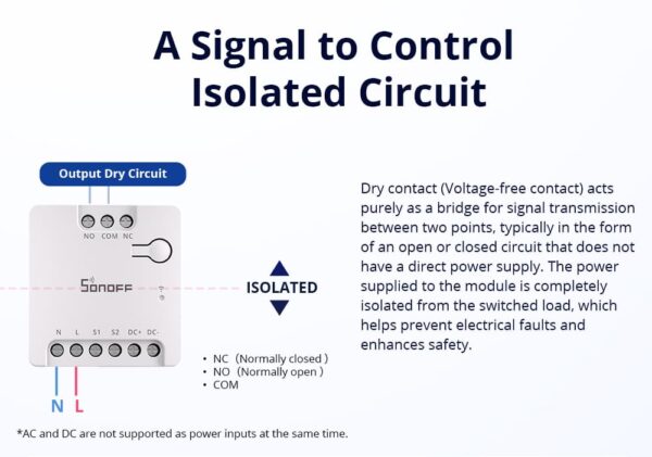 Sonoff WiFi Smart Switch MINI-D Dry Contact - Image 11