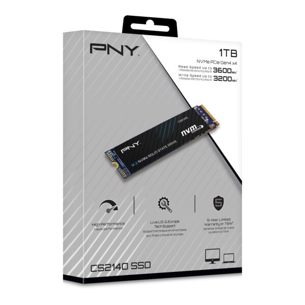 PNY SSD M.2 NVMe PCIe Gen4 1TB CS2140 - Image 9