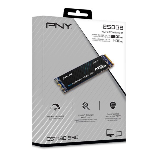 PNY SSD M.2 NVMe PCIe Gen3 250GB CS1030 - Image 7