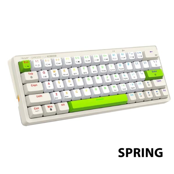Armaggeddon Gaming Keyboard Mech 63K Linear (Red) Tri-Mode GMK-100 Spring - Image 11