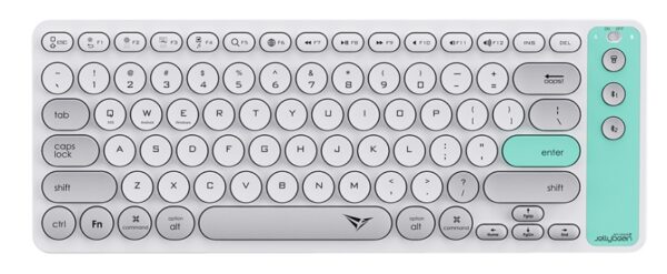 Alcatroz Keyboard Wireless 2.4G+BT Jellybean AirDock 2 Winter White