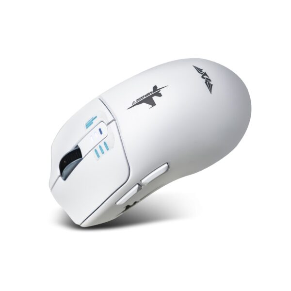 Armaggeddon Gaming Mouse Wired+2.4G+BT Recharge 5B MIRAGE-V White - Image 13
