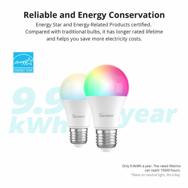 Sonoff WiFi Smart Bulb RGB B05-BL-A60 - Image 10