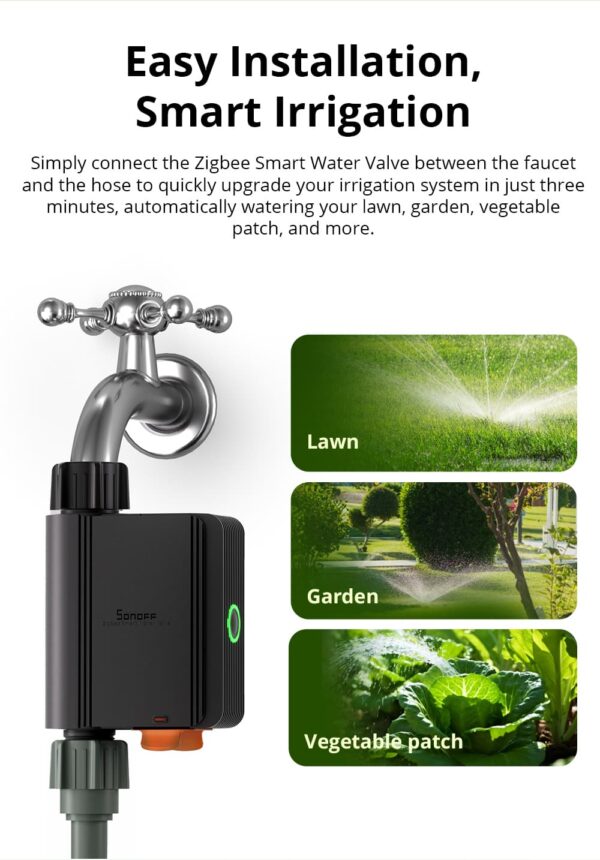Sonoff ZigBee Smart Water Valve (irrigation System) SWV-BSP - Image 16